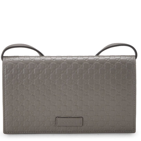 Gucci Handbags - Grey Gucci wallet on chain Bag